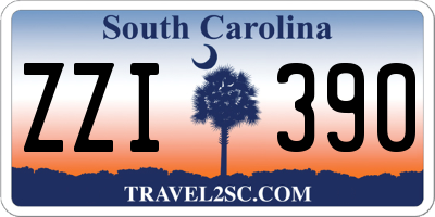 SC license plate ZZI390