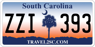 SC license plate ZZI393