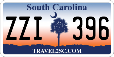 SC license plate ZZI396