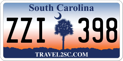 SC license plate ZZI398