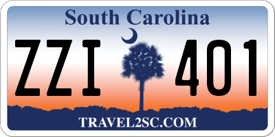 SC license plate ZZI401