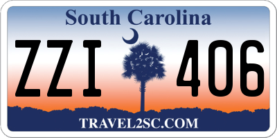 SC license plate ZZI406