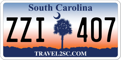 SC license plate ZZI407