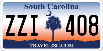 SC license plate ZZI408