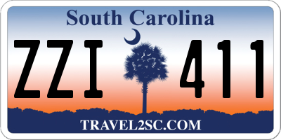 SC license plate ZZI411