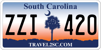 SC license plate ZZI420