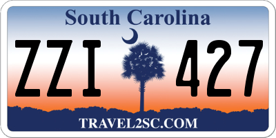 SC license plate ZZI427