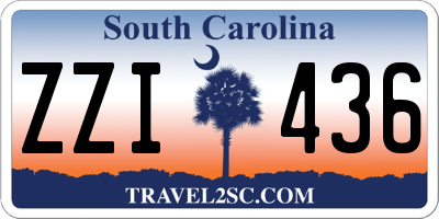 SC license plate ZZI436