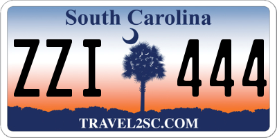 SC license plate ZZI444