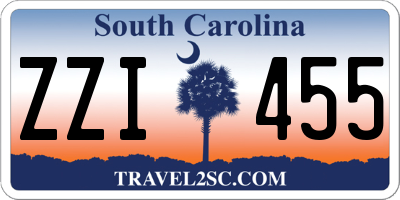 SC license plate ZZI455