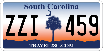 SC license plate ZZI459