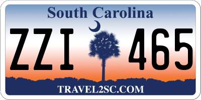 SC license plate ZZI465