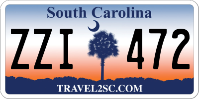 SC license plate ZZI472