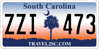 SC license plate ZZI473