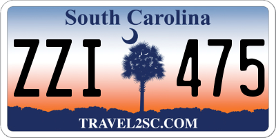SC license plate ZZI475
