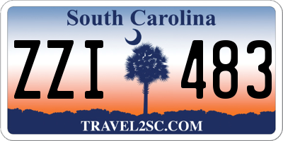 SC license plate ZZI483
