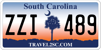 SC license plate ZZI489