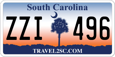 SC license plate ZZI496
