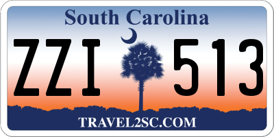 SC license plate ZZI513