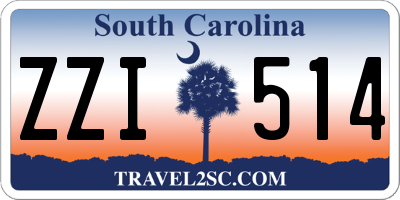 SC license plate ZZI514