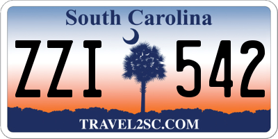 SC license plate ZZI542