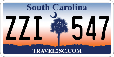 SC license plate ZZI547