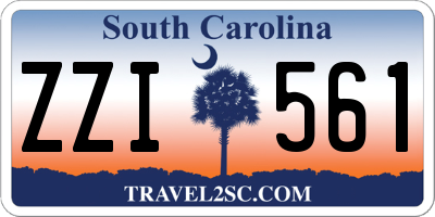 SC license plate ZZI561