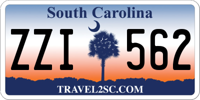 SC license plate ZZI562