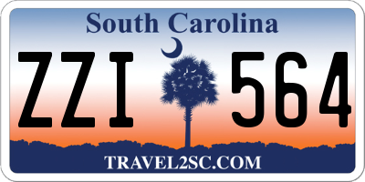 SC license plate ZZI564