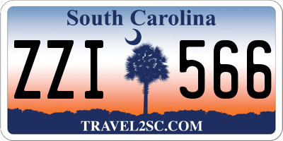 SC license plate ZZI566