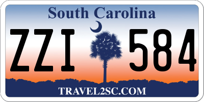 SC license plate ZZI584