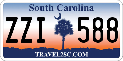 SC license plate ZZI588