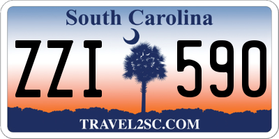 SC license plate ZZI590