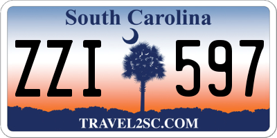 SC license plate ZZI597