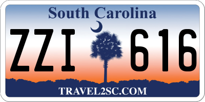 SC license plate ZZI616