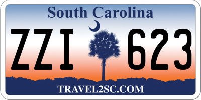 SC license plate ZZI623