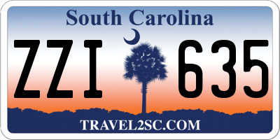 SC license plate ZZI635