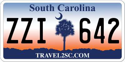 SC license plate ZZI642