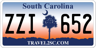 SC license plate ZZI652