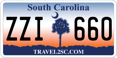 SC license plate ZZI660