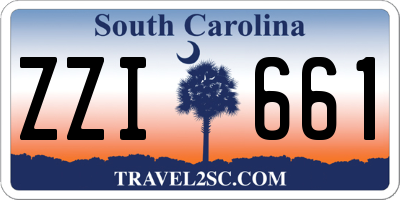 SC license plate ZZI661