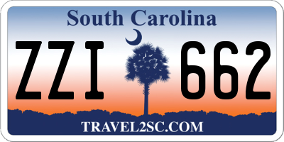 SC license plate ZZI662