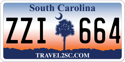 SC license plate ZZI664