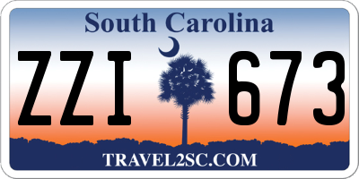 SC license plate ZZI673