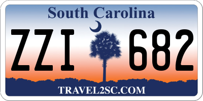SC license plate ZZI682
