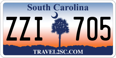 SC license plate ZZI705
