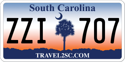 SC license plate ZZI707