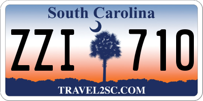 SC license plate ZZI710