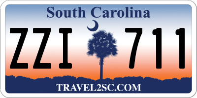 SC license plate ZZI711