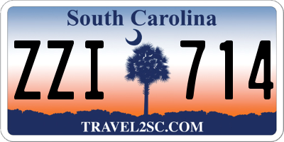 SC license plate ZZI714